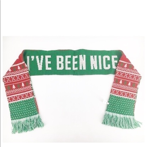 REVERSIBLE Naughty Nice Christmas Scarf - Picture 3 of 8